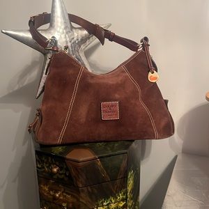Dooney and Bourke brown suede bag